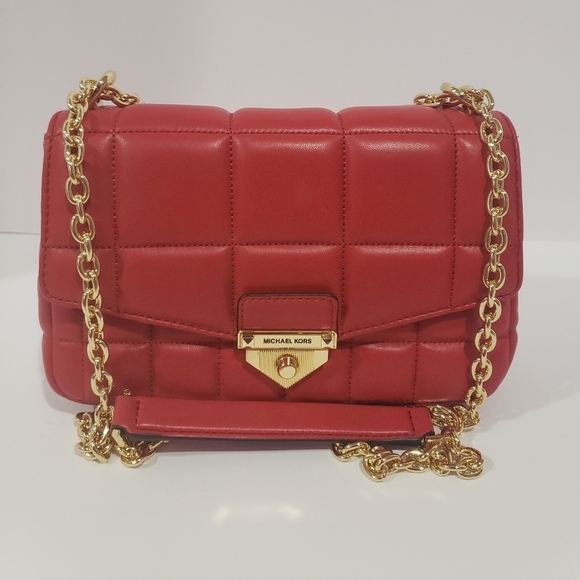 233- Michael Kors Women's Crosbody Crimson Red Color NWT - Picture 6 of 14